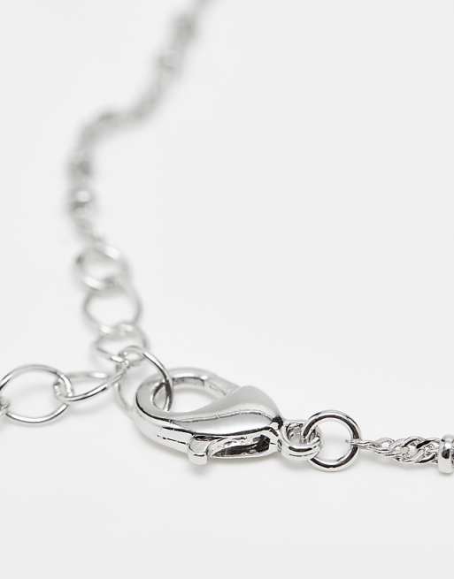 DESIGN Pack Of 4 Fine Chain Bracelets In Silver Tone