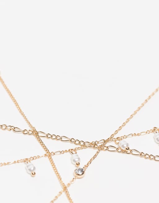 DESIGN Pack Of 5 Chain Bracelets In Gold Tone