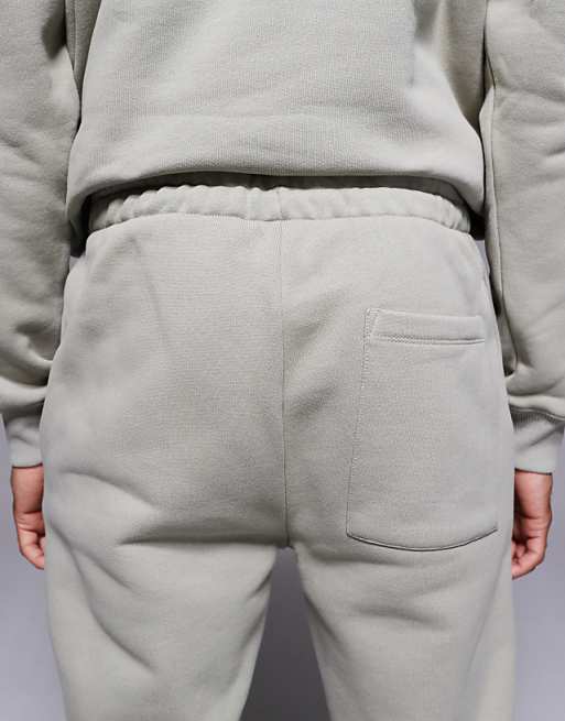 DESIGN Premium Heavyweight Co-ord Tapered Jogger In 400gsms In Black