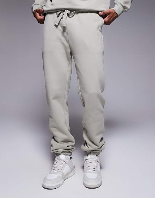 DESIGN premium heavyweight co-ord tapered jogger in 400gsms in black