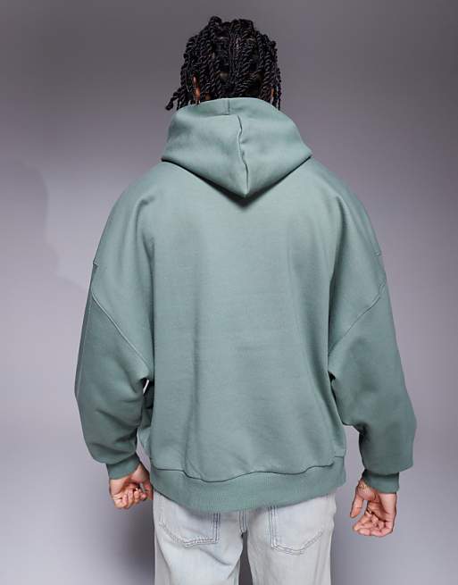 DESIGN Premium Heavyweight Extreme Oversized Hoodie In 400gsm In Green