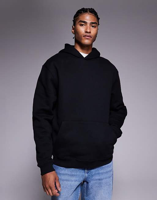 DESIGN premium heavyweight oversized hoodie 400gsms in black