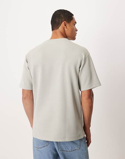 DESIGN Premium Interlock Relaxed T-shirt In Light Green