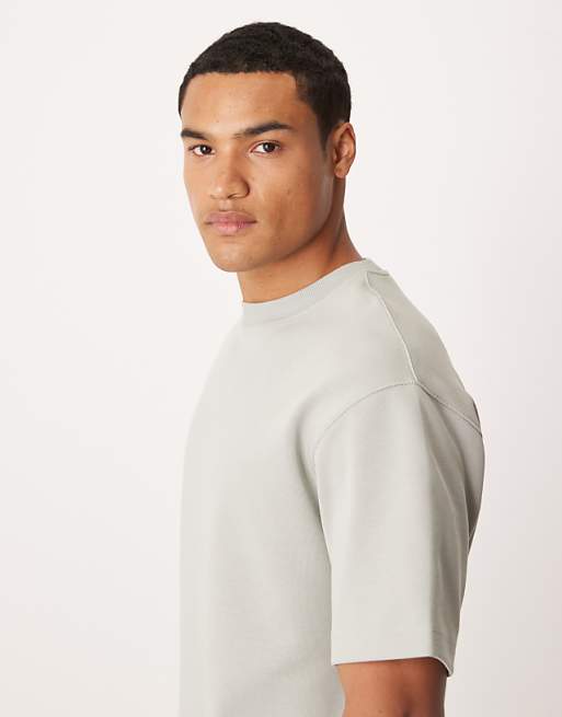DESIGN Premium Interlock Relaxed T-shirt In Light Green