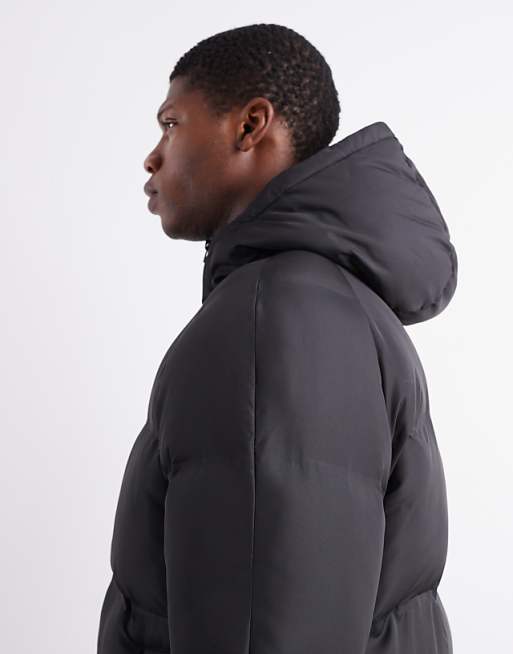 DESIGN Puffer Jacket In Black