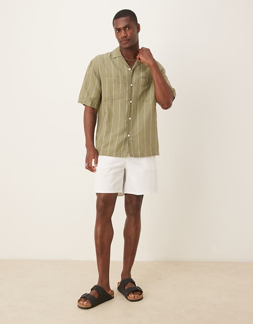 DESIGN Regular Length Pull On Bermuda Short In White