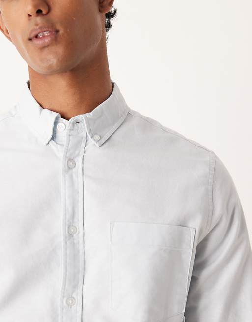 DESIGN Regular Oxford Shirt In Light Blue