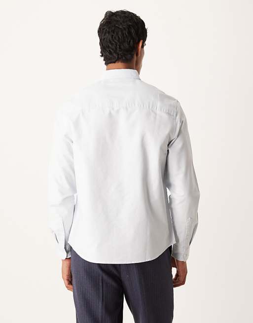 DESIGN Regular Oxford Shirt In Light Blue