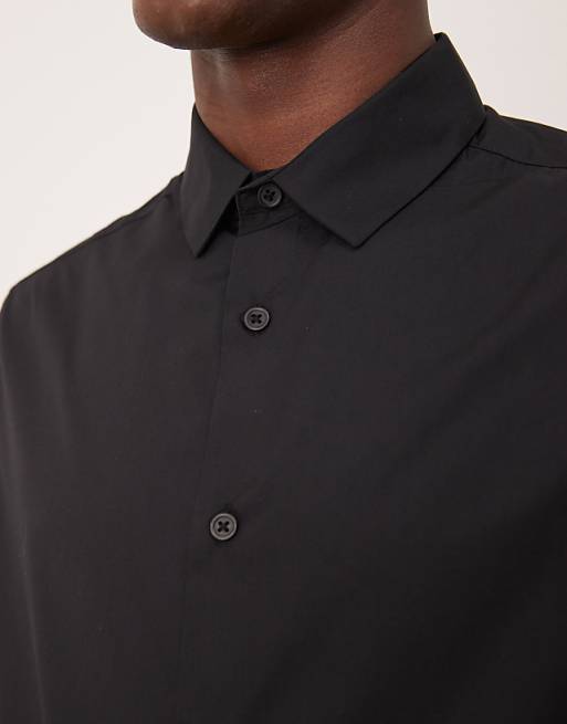 DESIGN Regular Shirt In Black