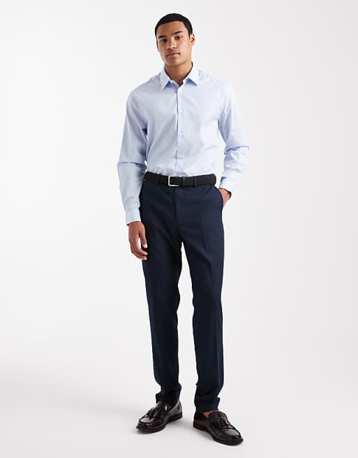 DESIGN regular shirt in blue