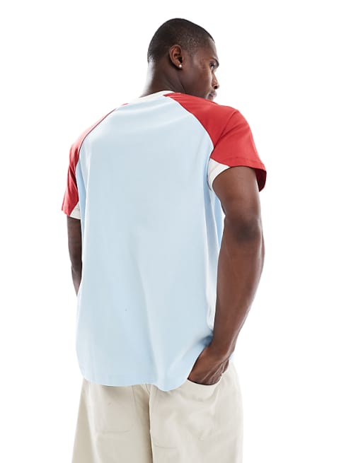 DESIGN Relaxed Contrast Raglan In Blue