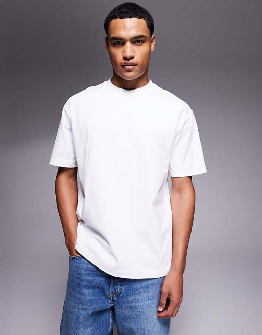 DESIGN Relaxed Fit T-shirt With Souvenir Print In White