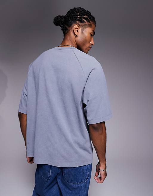 DESIGN Relaxed Fit T-shirt With Studio Ventures Graphic In Washed Grey