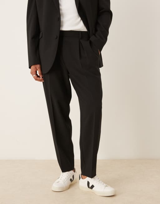 DESIGN Relaxed Longline Suit In Black