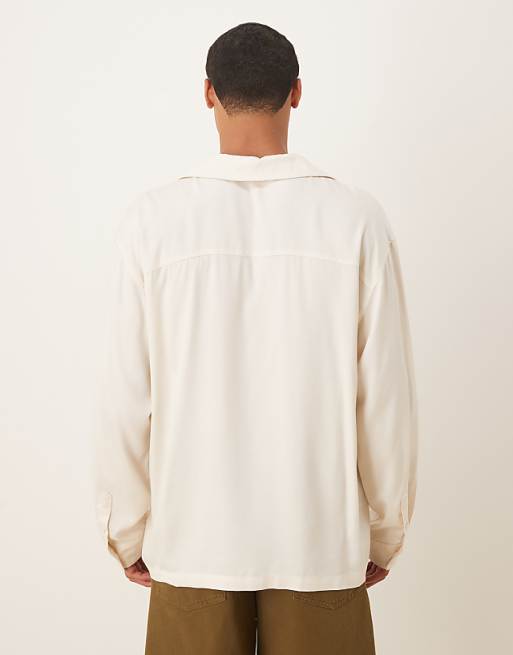 DESIGN Relaxed Overhead Shirt In White