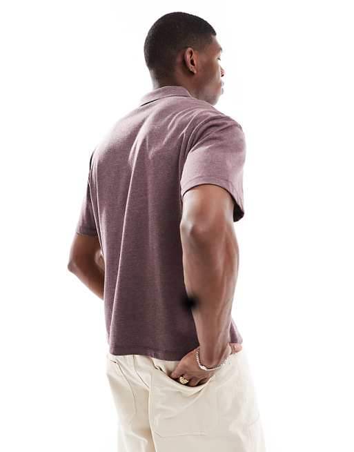 DESIGN Relaxed Polo In Brown