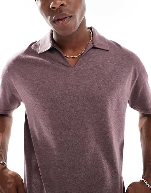 DESIGN Relaxed Polo In Brown
