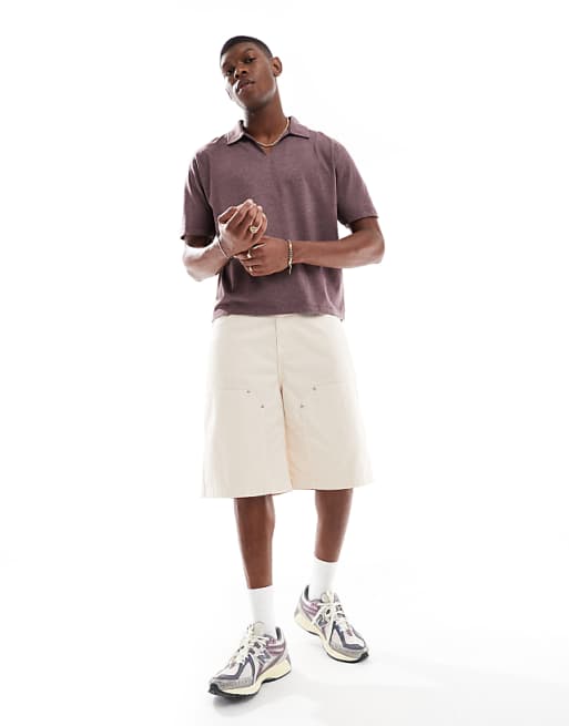 DESIGN Relaxed Polo In Brown