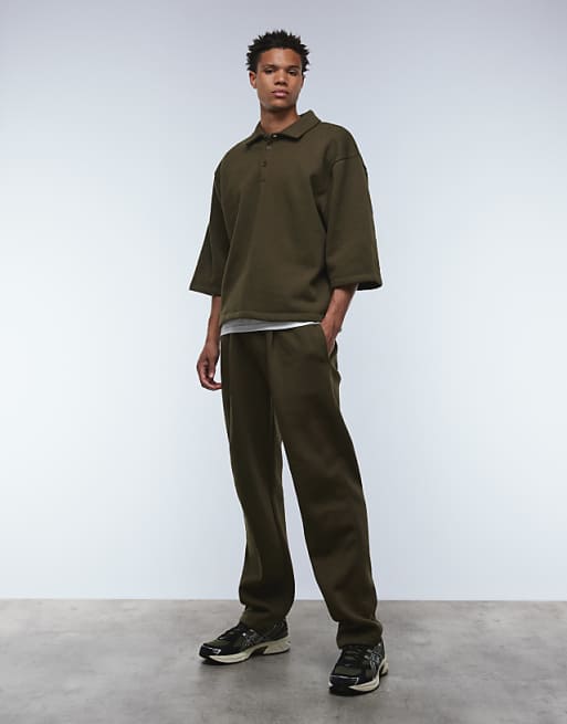 DESIGN Relaxed Polo In Khaki
