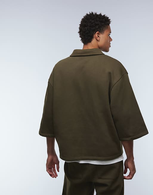 DESIGN Relaxed Polo In Khaki