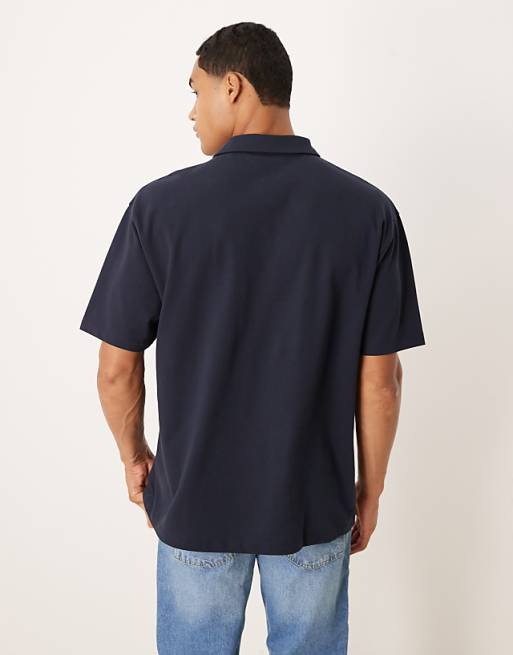 DESIGN Relaxed Polo In Navy Pique