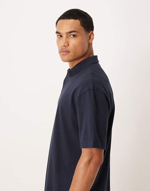DESIGN Relaxed Polo In Navy Pique