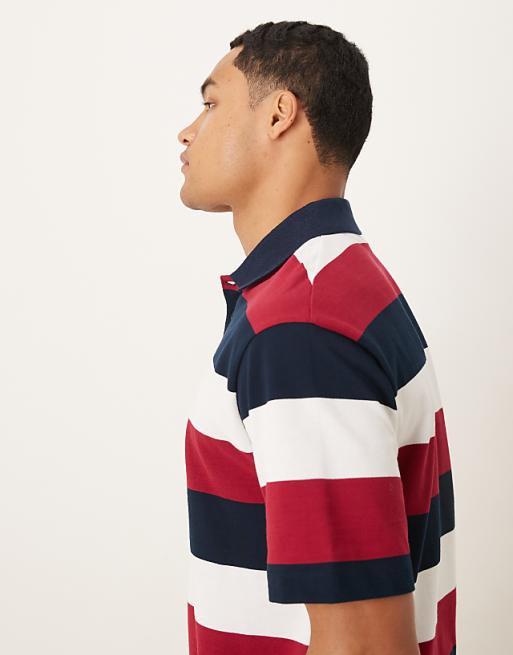 DESIGN Relaxed Polo In Textured Stripe