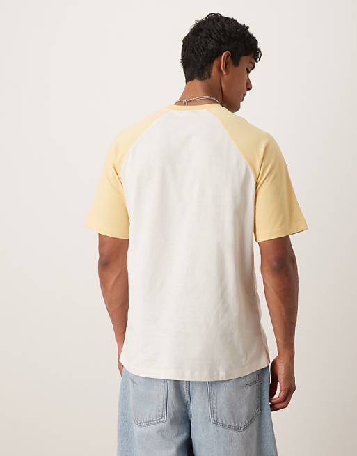 DESIGN Relaxed Raglan T-shirt In Cream