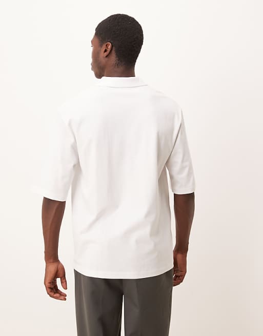 DESIGN Relaxed Revere Polo In White