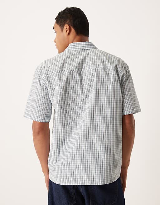 DESIGN Relaxed Shirt In Blue Check
