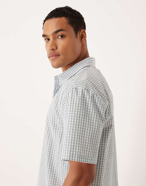 DESIGN Relaxed Shirt In Blue Check