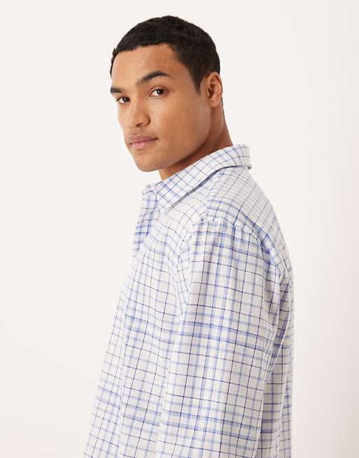 DESIGN Relaxed Shirt In Blue Check