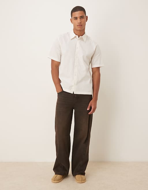 DESIGN Relaxed Shirt In White