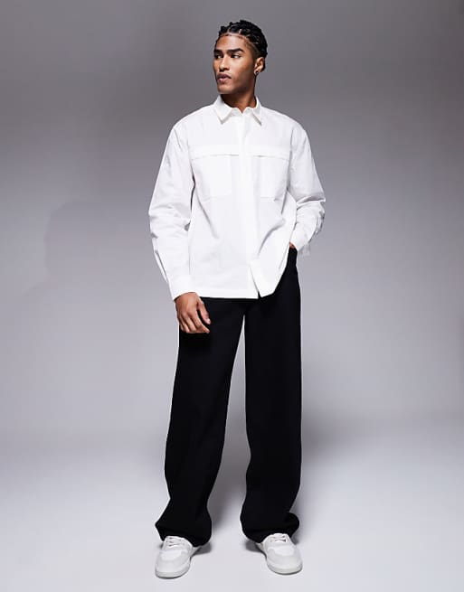 DESIGN Relaxed Shirt In White