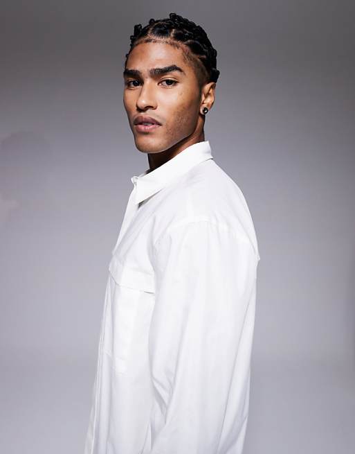 DESIGN Relaxed Shirt In White