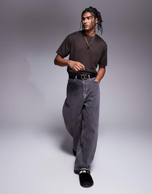 DESIGN Relaxed T-shirt In Brown Linen Look