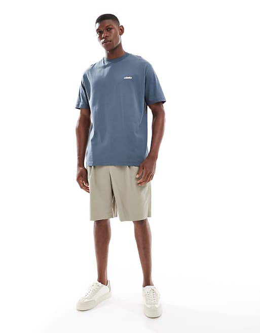 DESIGN Relaxed T-shirt With Cielo Graphic In Dark Grey