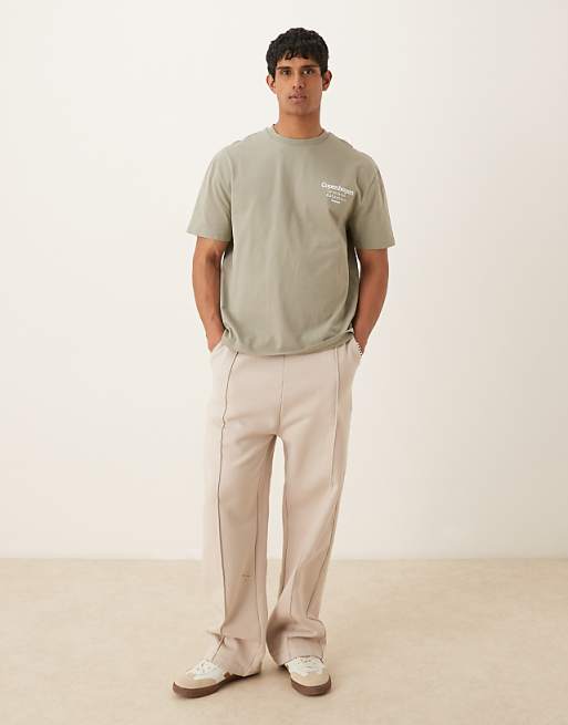DESIGN Relaxed T-shirt With Copenhagen Back Print In Grey
