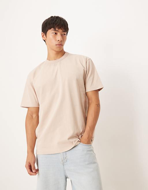 DESIGN Relaxed T-shirt With Flower Graphic In Neutral