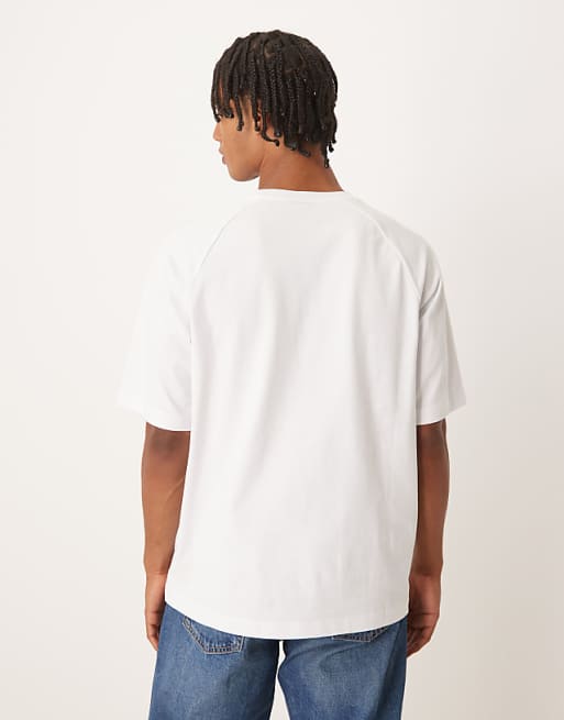 DESIGN Relaxed T-shirt With Mountain Print In White