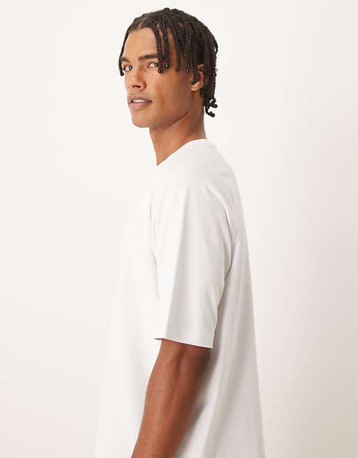 DESIGN Relaxed T-shirt With Mountain Print In White