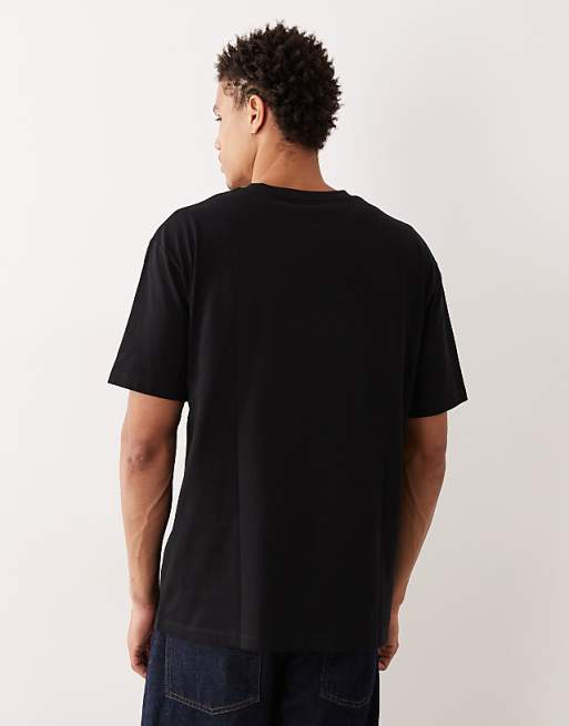 DESIGN Relaxed T-shirt With Napa Valley Embroidered Graphic In Black