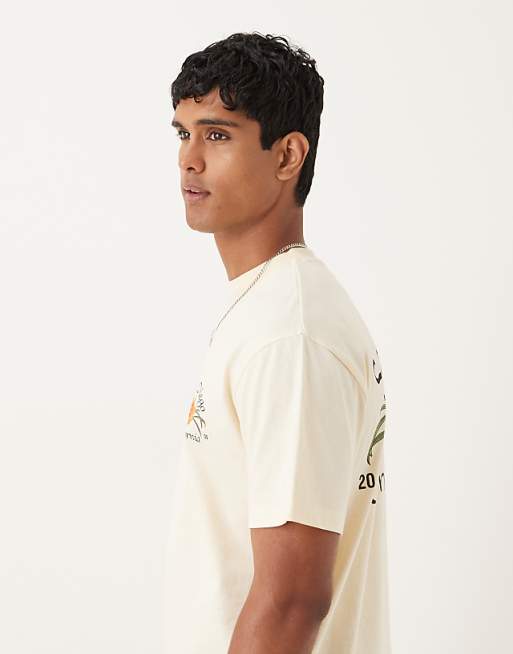 DESIGN Relaxed T-shirt With San Diego Graphic In Buttermilk
