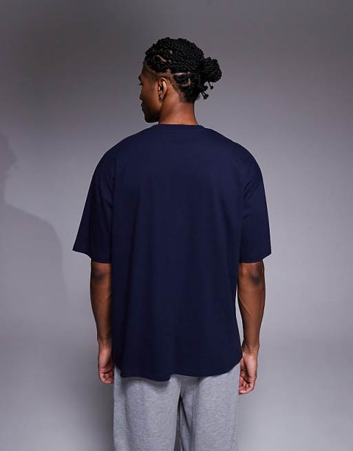 DESIGN Relaxed T-shirt With Scenic Graphic In Navy
