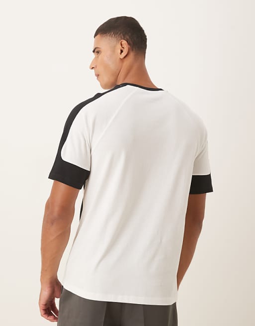 DESIGN Relaxed T-shirt With Sports Graphic In White