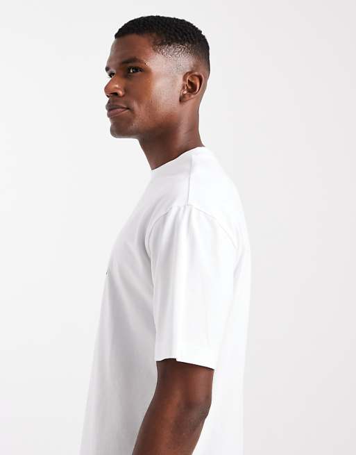DESIGN Relaxed T-shirt With Text Graphic In White