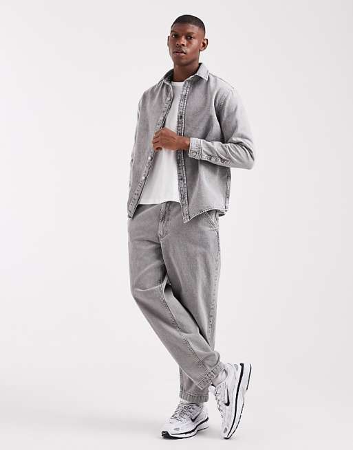 DESIGN relaxed tapered co-ord in light grey