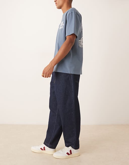 DESIGN Relaxed Tapered Jeans In Raw Wash