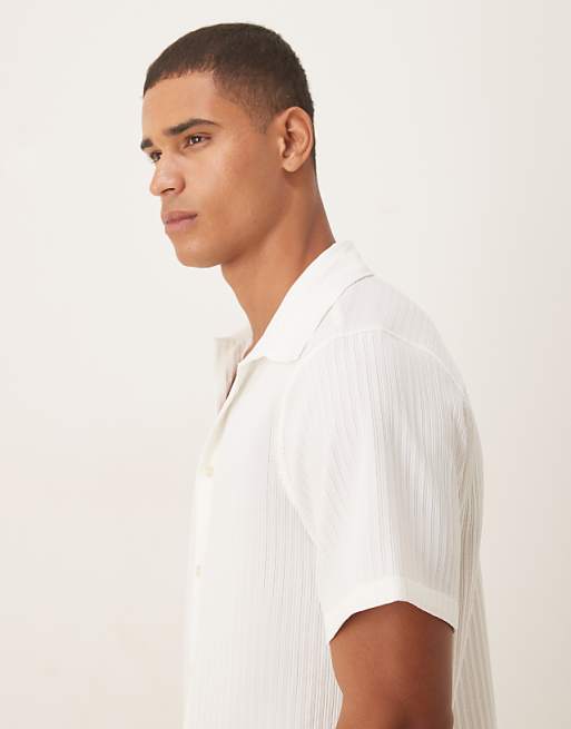 DESIGN Relaxed Textured Shirt In White