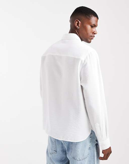 DESIGN Relaxed Textured Shirt In White